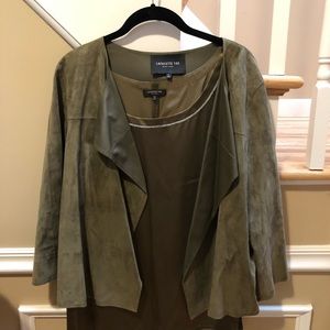 Lafayette 148NY suede / leather reversible jacket